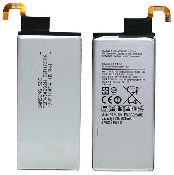 Borde compatible del Samsung Galaxy S6 del reemplazo de la batería para teléfono de la célula de EB-BG925ABE