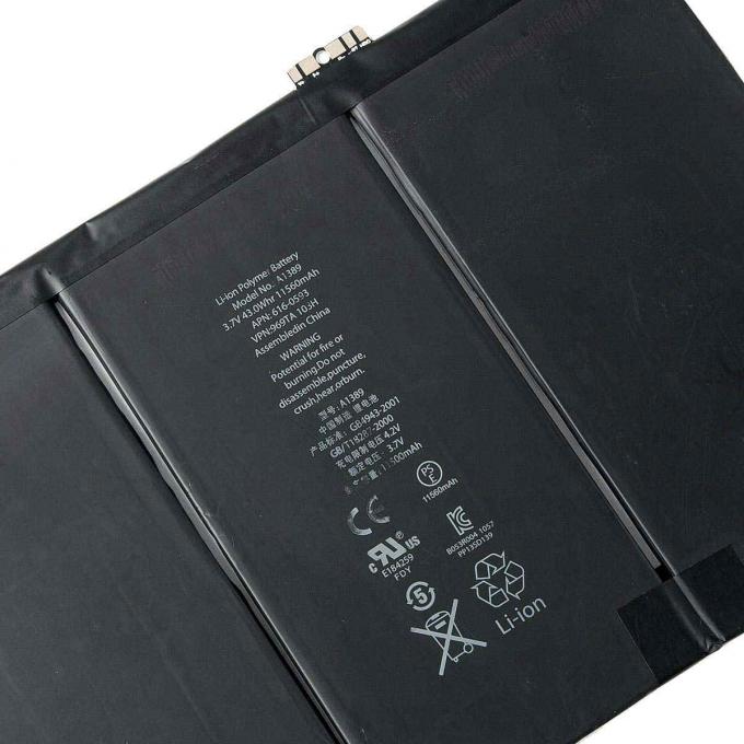 reemplazo de la batería de Apple IPad de la célula del polímero 11560mAh para el iPad 3 y 4 A1389